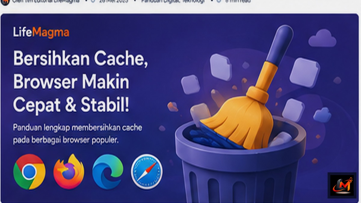 Poster LifeMagma: Cara Membersihkan Cache Browser dengan Benar