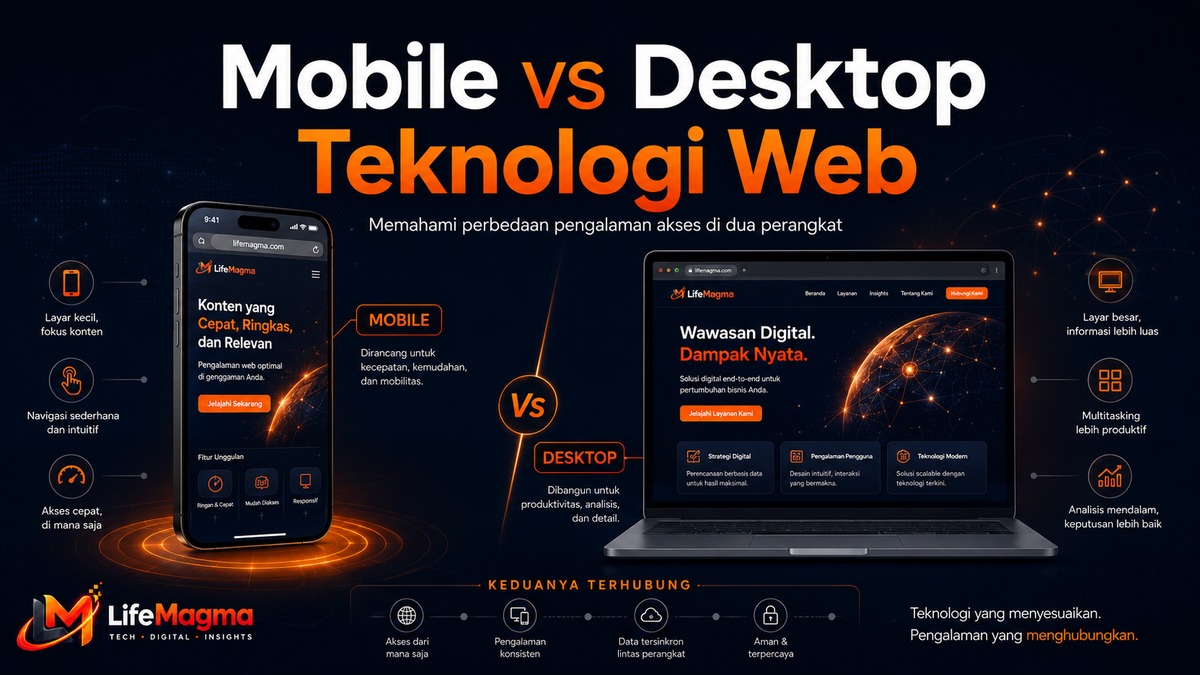 Mobile vs Desktop Teknologi Web: Memahami Perbedaan Pengalaman Akses