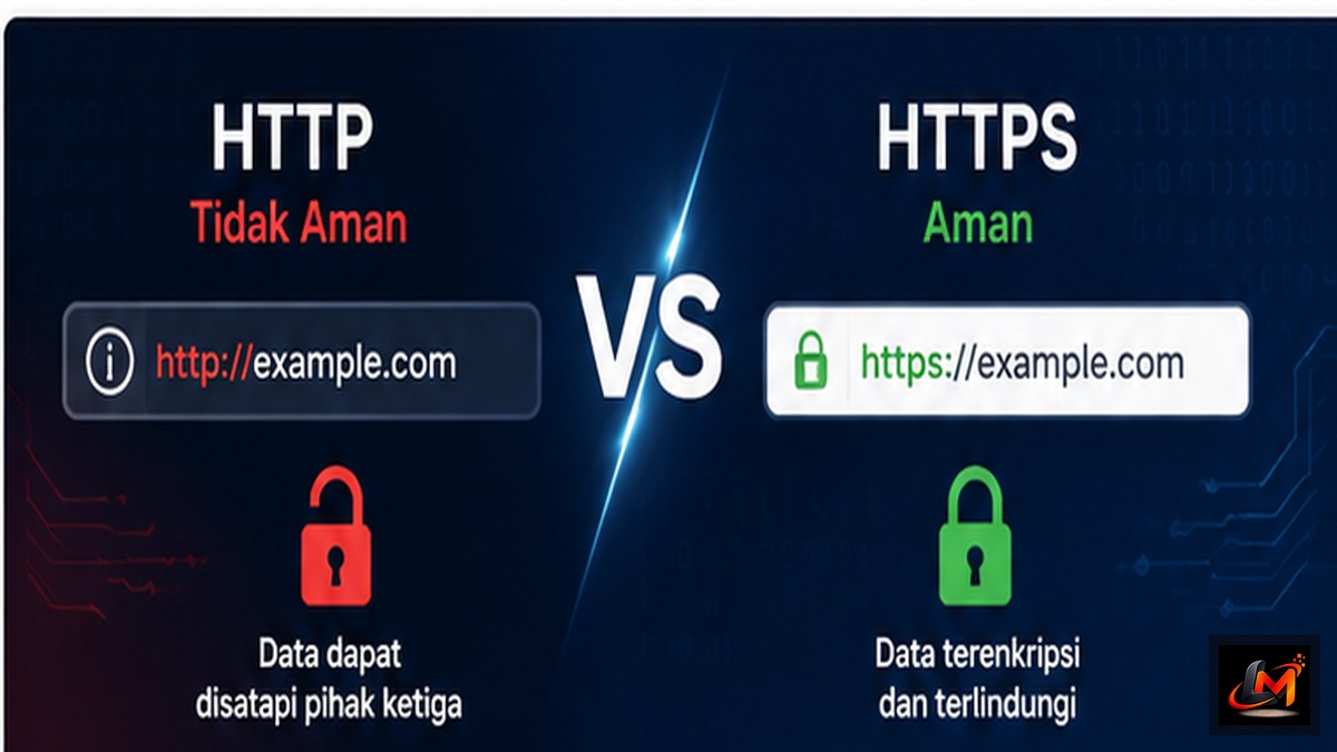 Poster LifeMagma tentang perbedaan HTTP dan HTTPS
